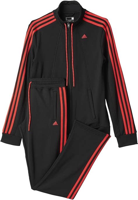 schwarz roter adidas anzug